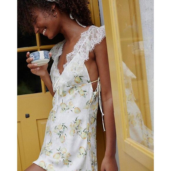 For Love & Lemons x Free People Audrey Mini Slip Dress - Picture 1 of 10